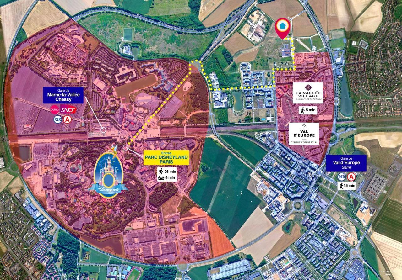 Disneyland-Paris 8Pers,Parking, Borne Recharge Ve, Wifi Сери Екстериор снимка